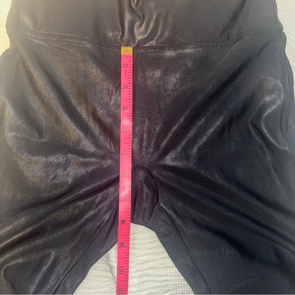 SPANX Faux Leather Leggings Black High Rise Slimming Shaping Women’s Size Small - Picture 6 of 8